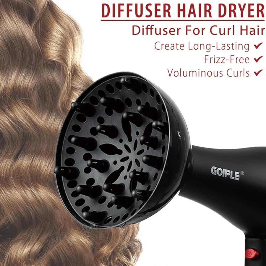 Goiple Professional Hair Dryer Styling & Care Kit - High Power Ionic Blow Dryer with Keratin Serum, Thermal Protection Spray, Diffuser, and Multi-Comb Set for All Hair Types