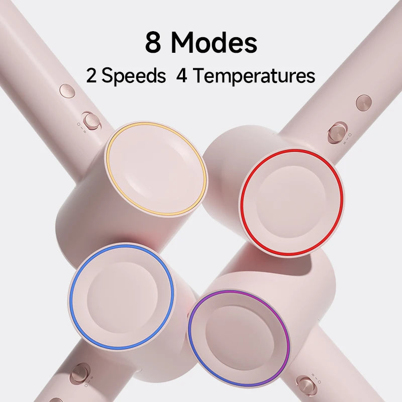 DOCO LAB High Speed Hair Dryer 110000 RPM Brushless Motor 600M Ionic 57°C Constant Temp Fast Drying Low Noise Blow Dryer with Magnetic Nozzle US Plug